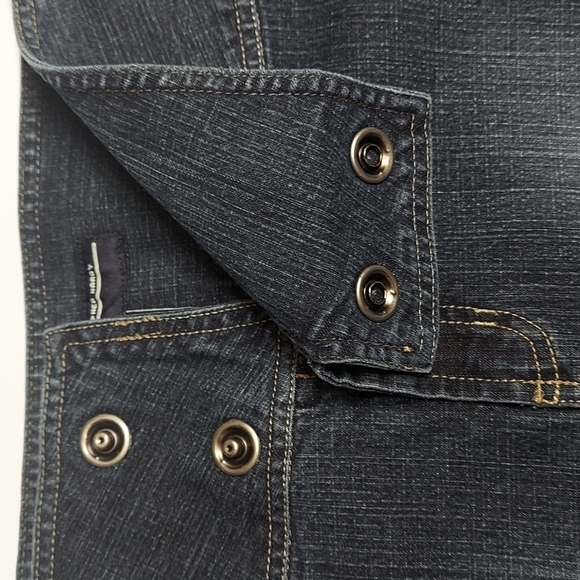 VTG Stephen Hardy SQUEEZE Denim Pencil Skirt 1990s Size 9/10 - Picture 7 of 8